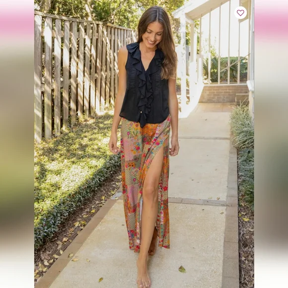 Natural Life Women's Side-Slit Maxi Skirt Small - Picture 1 of 5